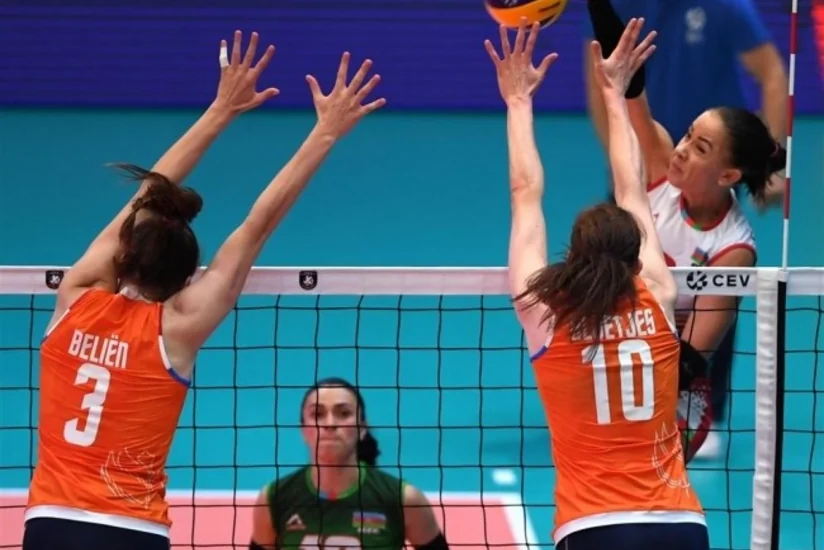 Avropa çempionatı: Azərbaycanın qadın voleybolçuları Hollandiya yığmasına uduzub