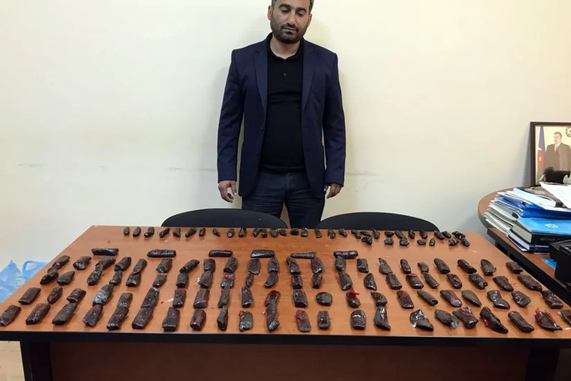 Azərbaycanda kinoloji xidmət itinin köməyi ilə külli miqdarda narkotik vasitə aşkar edilib - VİDEO