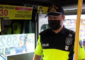 Xırdalanda reyd keçirildi, maska taxmayan sərnişinlər cərimələndi - VİDEO