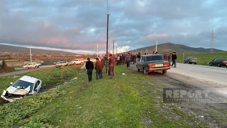 Göyçayda yol qəzası olub, xəsarət alanlar var