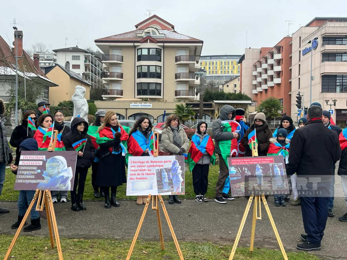 Évian residents: 'Vandalism against Natavan's statue in our city - unacceptable'