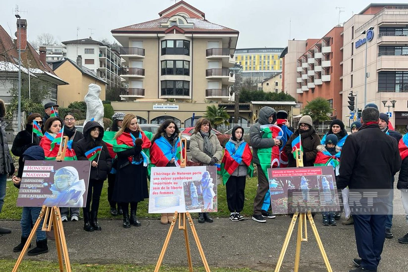 Évian residents: 'Vandalism against Natavan's statue in our city - unacceptable'