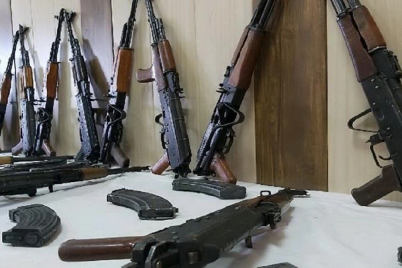 11 machine guns, 11 grenades found in Khankandi