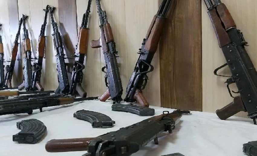 Xankəndidə 11 avtomat, 11 qumbara və 1 qumbaraatan aşkarlanıb