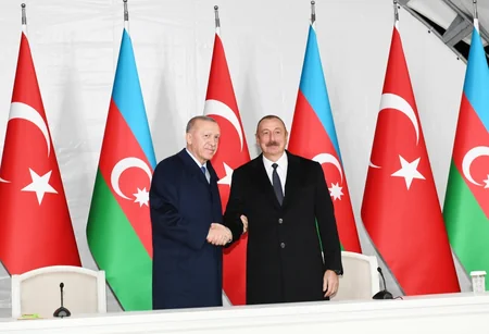 Azərbaycan və Türkiyə prezidentləri Zəngilanda mətbuata birgə bəyanatla çıxış ediblər