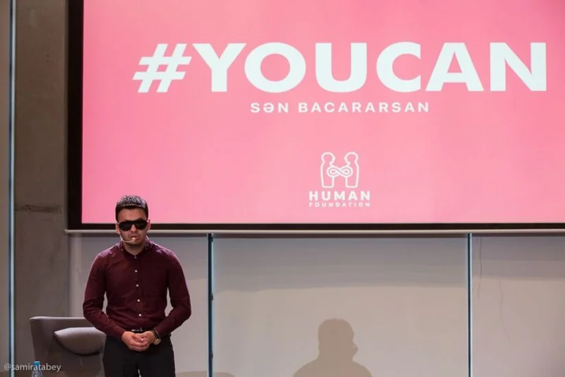 ​YOU CAN layihəsində görmə qabiliyyətini tamamilə itirən şəxs uğurlarını bölüşüb
