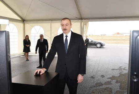 Ильхам Алиев принял участие в открытии магистрального газопровода - ОБНОВЛЕНО