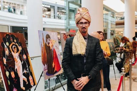 A canvas of collaboration: Indian motifs come alive at Azerbaijani Painting Workshop
