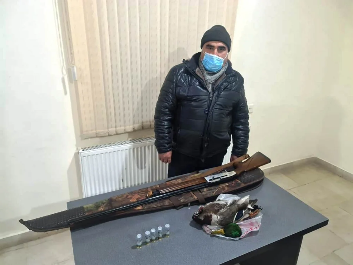 Siyəzəndə qanunsuz ov edən şəxs saxlanılıb
