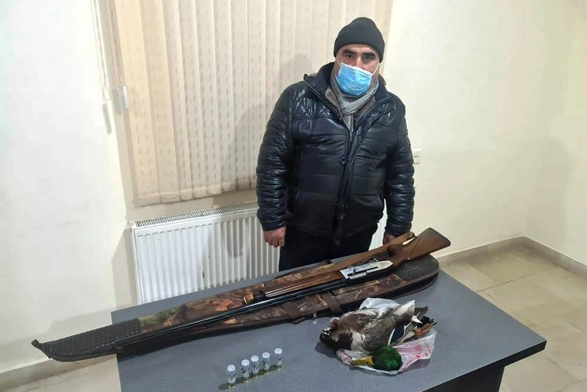 Siyəzəndə qanunsuz ov edən şəxs saxlanılıb