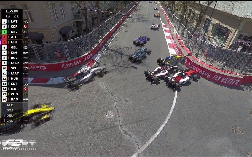 “Formula 2”: Paytaxtda ikinci dəfə zəncirvari qəza baş verib - YENİLƏNİB