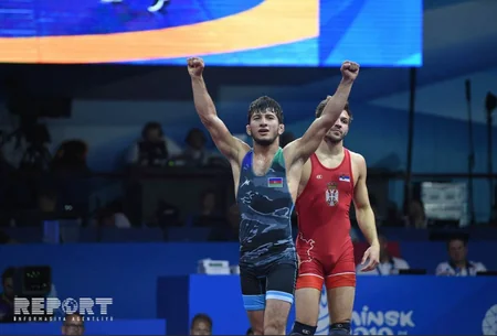 Minsk 2019: Mahir Amiraslanov claims Azerbaijans first wrestling gold