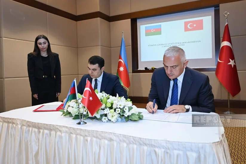 Azərbaycan ilə Türkiyə arasında mədəniyyət sahəsində əməkdaşlığa dair saziş imzalanıb - YENİLƏNİB