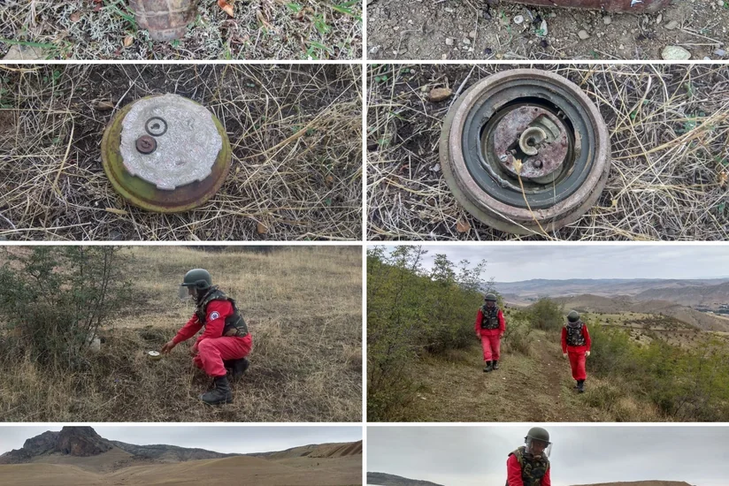 Qazaxda əl qumbarası, alışdırıcı və top mərmisi tapılıb