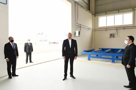 Prezident Hacıqabul Sənaye Məhəlləsinin açılışında iştirak edib - YENİLƏNİB