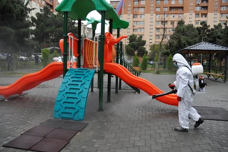 Bu gün Bakıda 554 küçə dezinfeksiya edildi