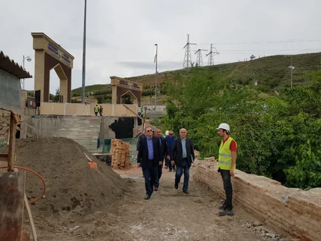 Azərbaycanın tarixi körpüsü bərpa olunur - FOTO