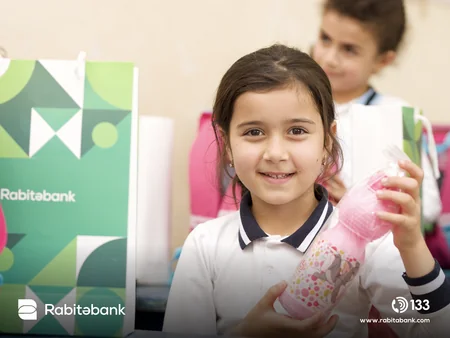 Rabitəbankdan Ümumdünya Kitab Günündə Ağdam kənd məktəbinə dəstək