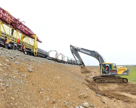 Astaradan İrana qədər olan yeni dəmir yolunun qoyuluşu başa çatıb