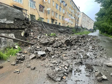 Daşkəsəndə leysan yağışlar fəsadlar törədib