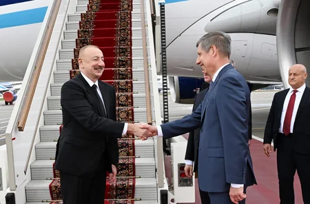 Prezident İlham Əliyev Rusiyada səfərdədir