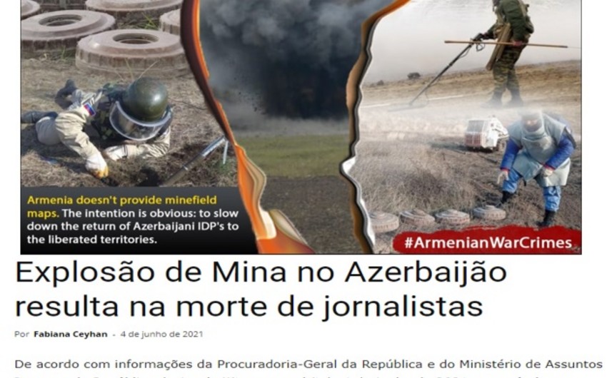 Azərbaycanın dostları Ermənistanın mina təxribatlarına etiraz edirlər