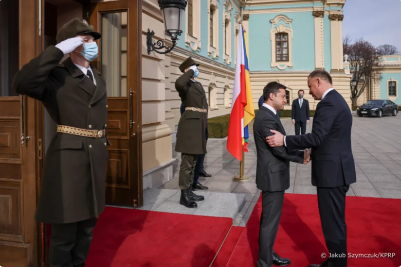 Polşa Prezidenti Ukraynaya səfər edib