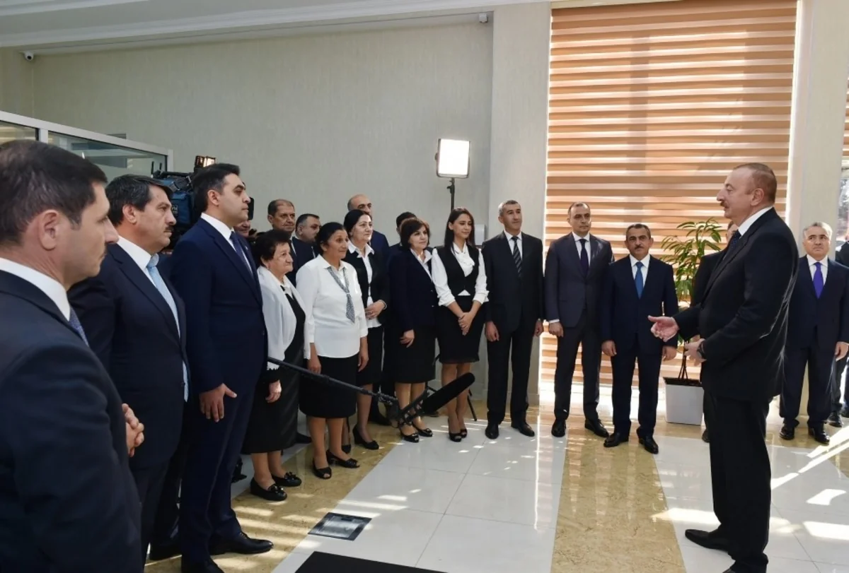 President Ilham Aliyev attended ceremony to launch drinking water supply and sewing systems in Aghdash