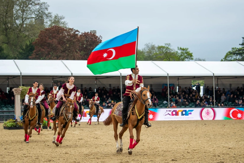 Equestrian show involving Karabakh horses ends