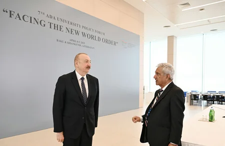 Bakıda Prezident İlham Əliyevin iştirakı ilə Yeni dünya nizamına doğru mövzusunda beynəlxalq forum keçirilib - YENİLƏNİB-3