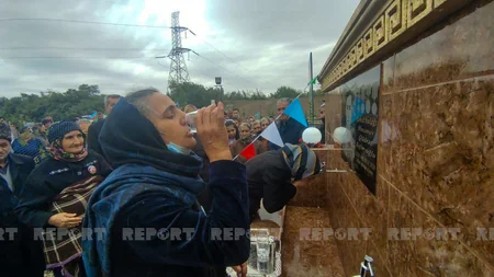 Sabirabadda şəhid bulağının açılışı olub