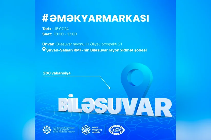 Biləsuvarda əmək yarmarkası keçiriləcək 