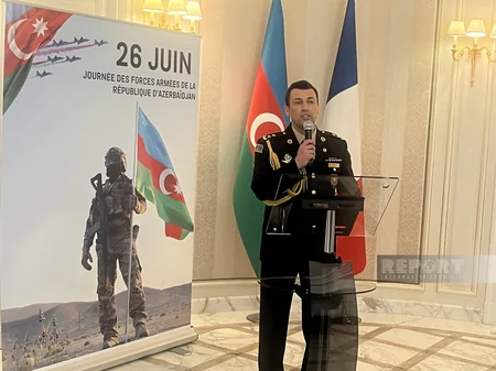 Parisdə Azərbaycan Silahlı Qüvvələrinin 105 illik yubileyi qeyd edilib