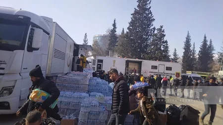 Humanitarian aid distributed to people affected by quake in Kahramanmaras
