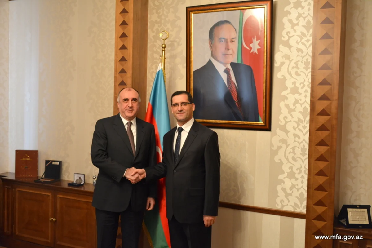Elmar Mammadyarov receives newly appointed Turkish Ambassador