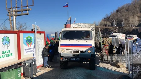 Bu gün Xankəndi-Laçın yolunda Rusiya sülhməramlılarının 54 avtomobili keçib - VİDEO - YENİLƏNİB-11