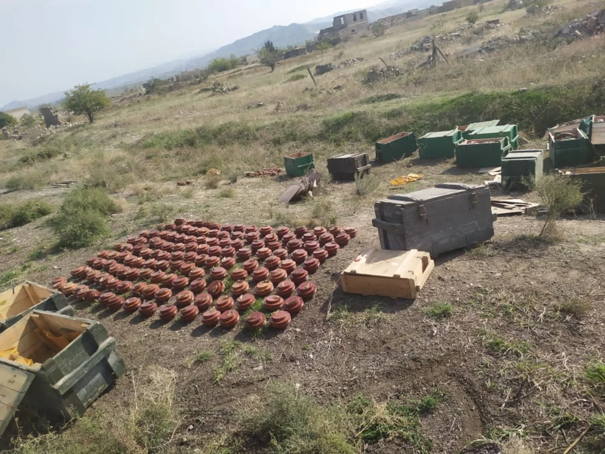 Cəbhəboyu ərazilərdə top mərmisi, raketlər, tank əleyhinə minalar zərərsizləşdirildi