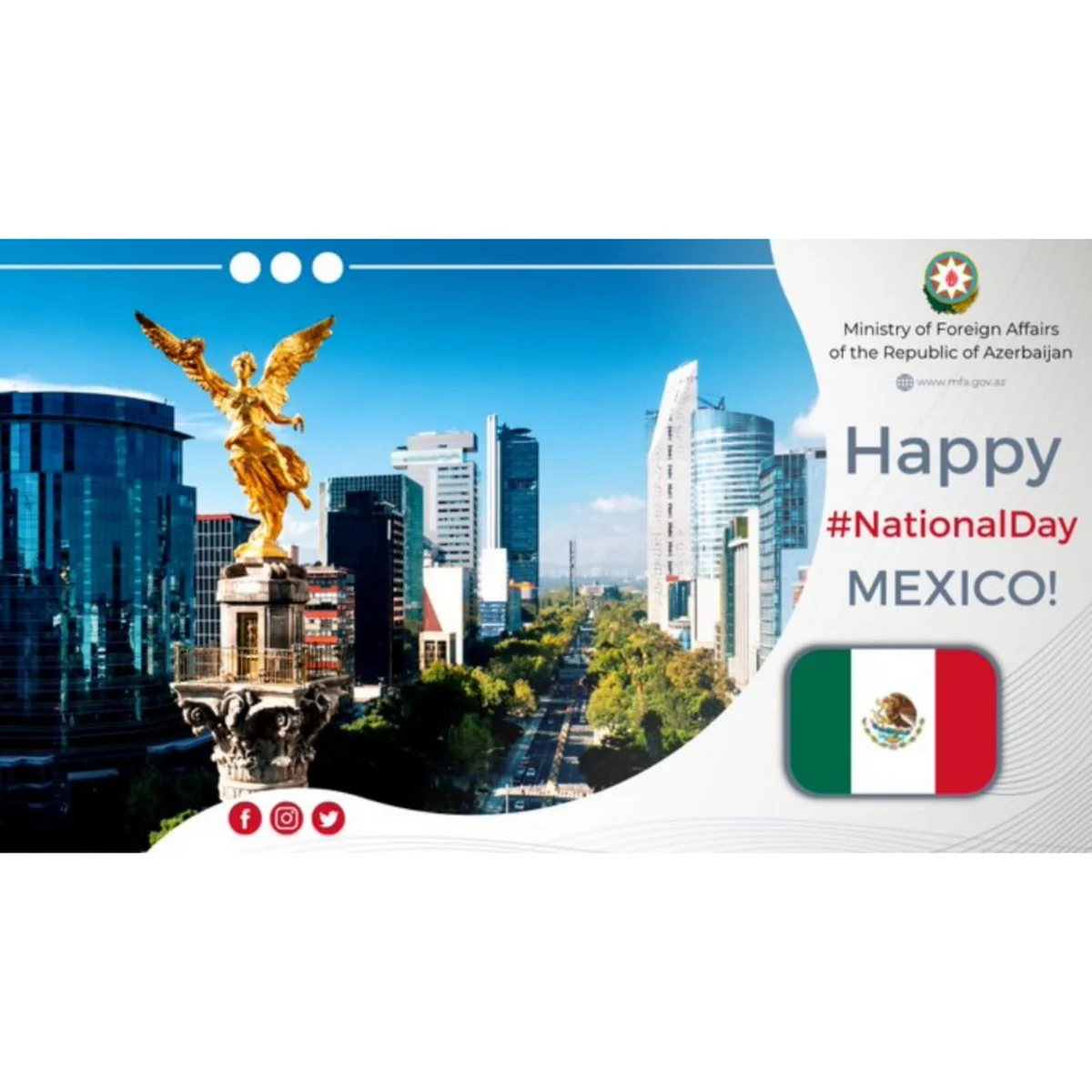 Azerbaijani MFA congratulates Mexico