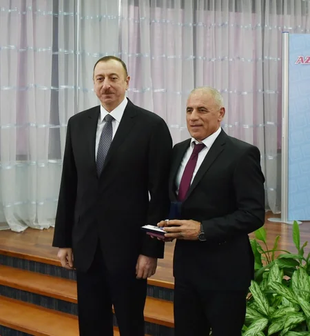 ​Prezident İlham Əliyev 2015-ci ilin idman yekunlarına həsr olunan mərasimdə iştirak edib