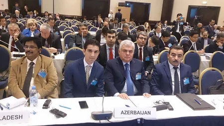 Nəqliyyat naziri Ziya Məmmədov Moskvada BMT-nin Nəqliyyat üzrə Konfransında çıxış edib
