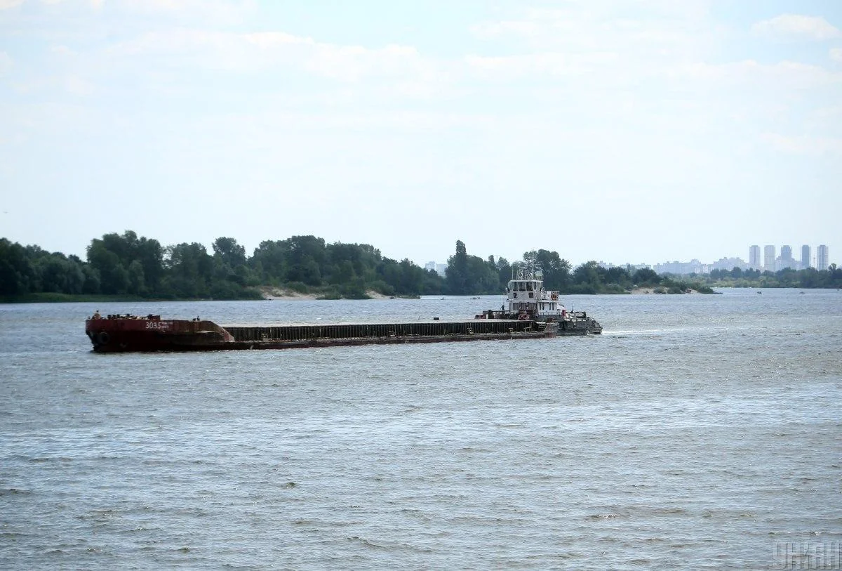 Barge with Russian military destroyed in Ukraine's Kherson