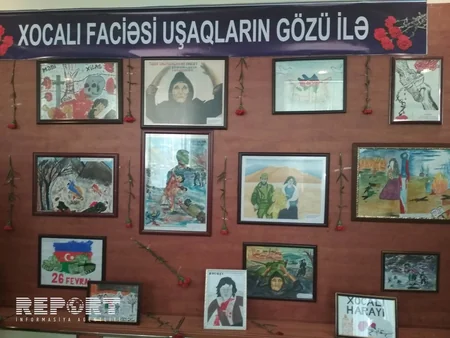 Bərdədə Xocalı soyqırımı qurbanlarının xatirəsi anılıb - FOTO