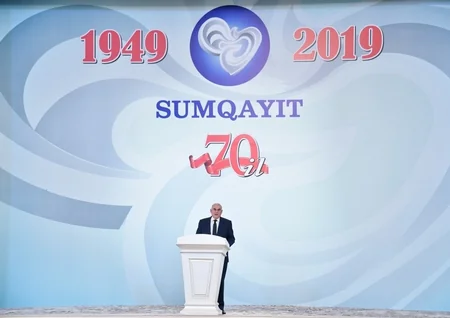 Prezident Sumqayıtın 70 illiyinə həsr olunan tədbirdə iştirak edib - YENİLƏNİB-2