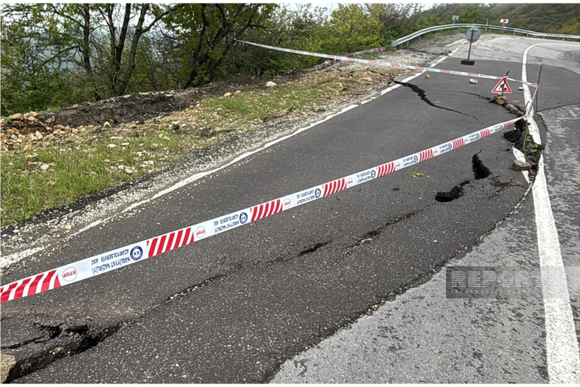 Ağsuda  torpaq sürüşməsi baş verib