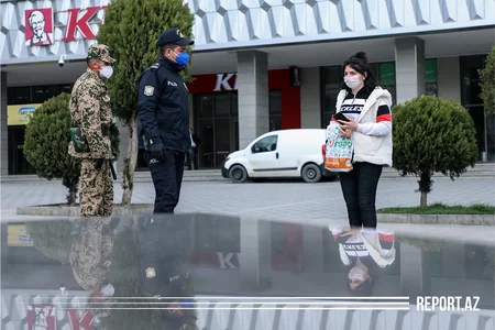 Xüsusi karantin rejimində olan Bakıdan - FOTOREPORTAJ