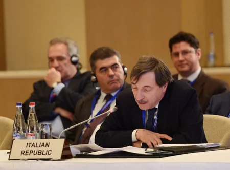 ​İlham Əliyev Cənub qaz dəhlizi Məşvərət Şurası çərçivəsində nazirlərin görüşündə iştirak edib