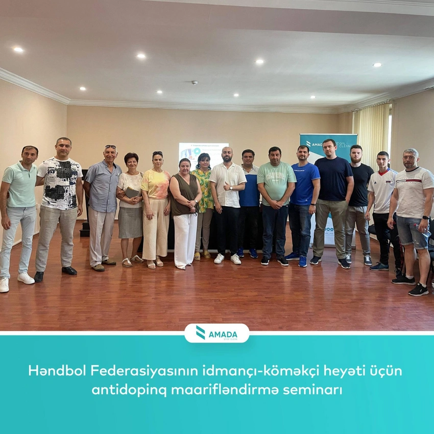Azərbaycan Həndbol Federasiyasının idmançı-köməkçi heyəti üçün antidopinq maarifləndirmə seminarı keçirilib