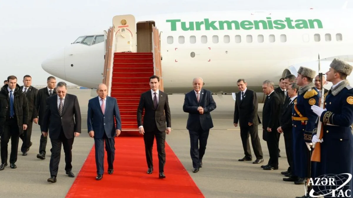 Türkmənistan Prezidenti Azərbaycana səfərə gəlib
