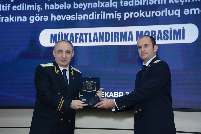Prokurorluq əməkdaşlarının mükafatlandırma mərasimi keçirilib
