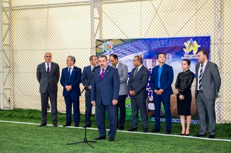 Gənc jurnalistlərin 1-ci Futbol Çempionatının açılış mərasimi keçirilib